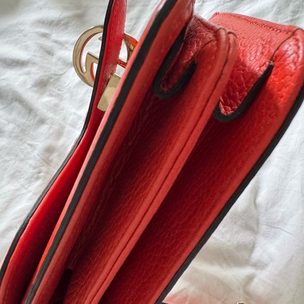 Gucci Orange Mini Bag with Gold Chain - Picture 10 of 10